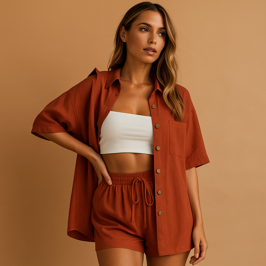 Relaxed summer loungewear set for women | Celina