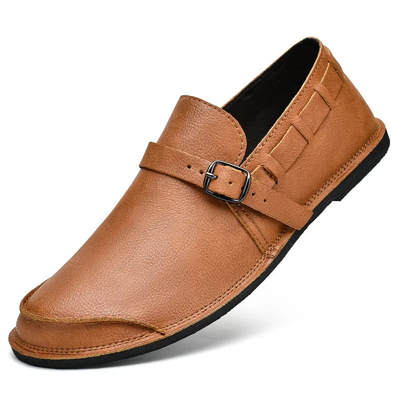Lorenzo | Buckled Leather Loafers