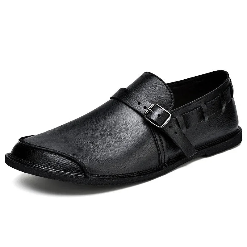 Lorenzo | Buckled Leather Loafers