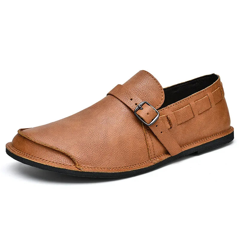 Lorenzo | Buckled Leather Loafers