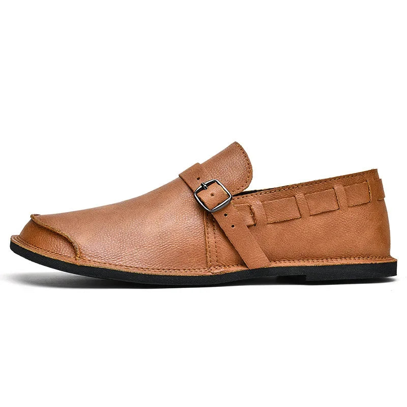 Lorenzo | Buckled Leather Loafers