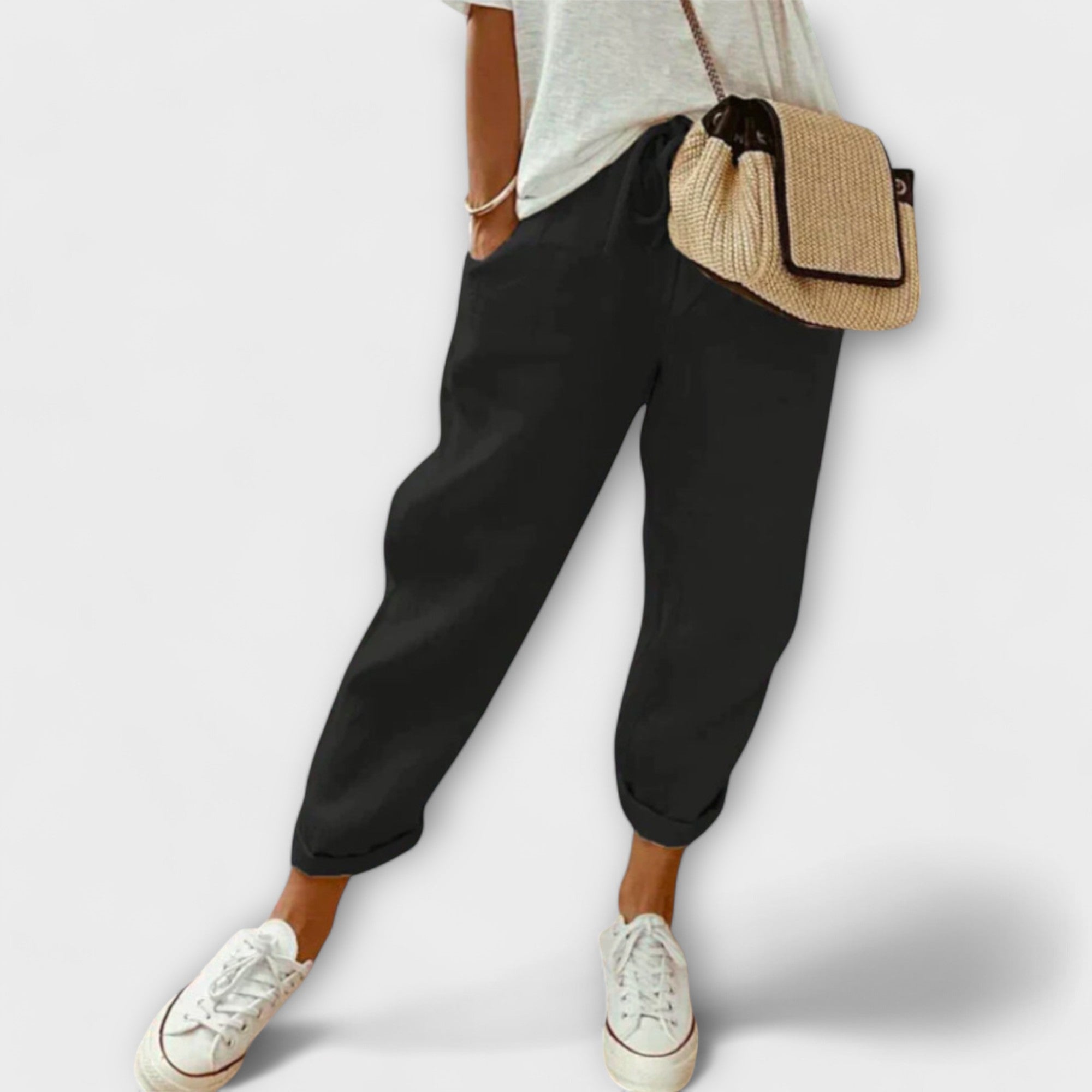 Fashionable and Casual Linen Trousers