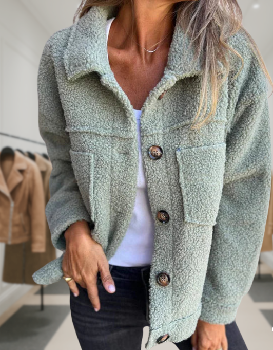 Short Jacket with Lapels for Women
