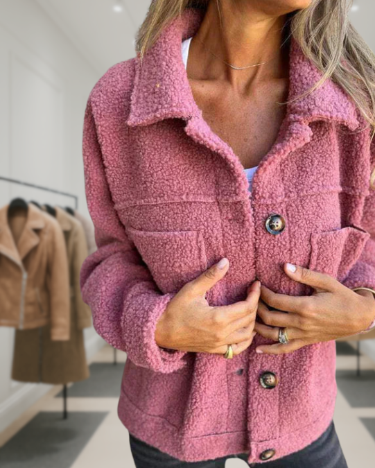 Short Jacket with Lapels for Women