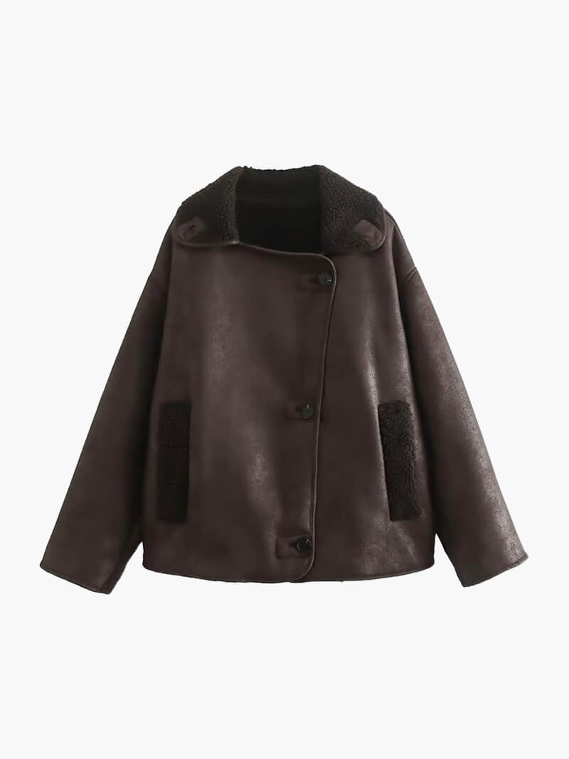 Edgy Leather Biker Jacket for Women
