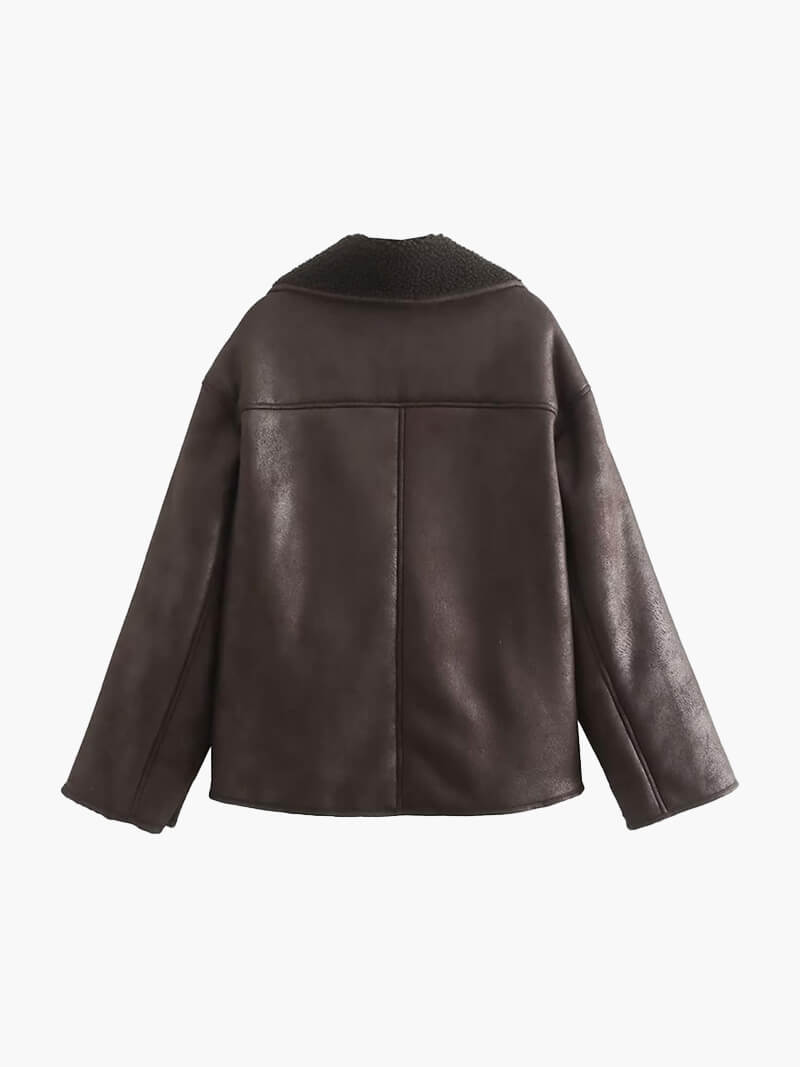 Edgy Leather Biker Jacket for Women