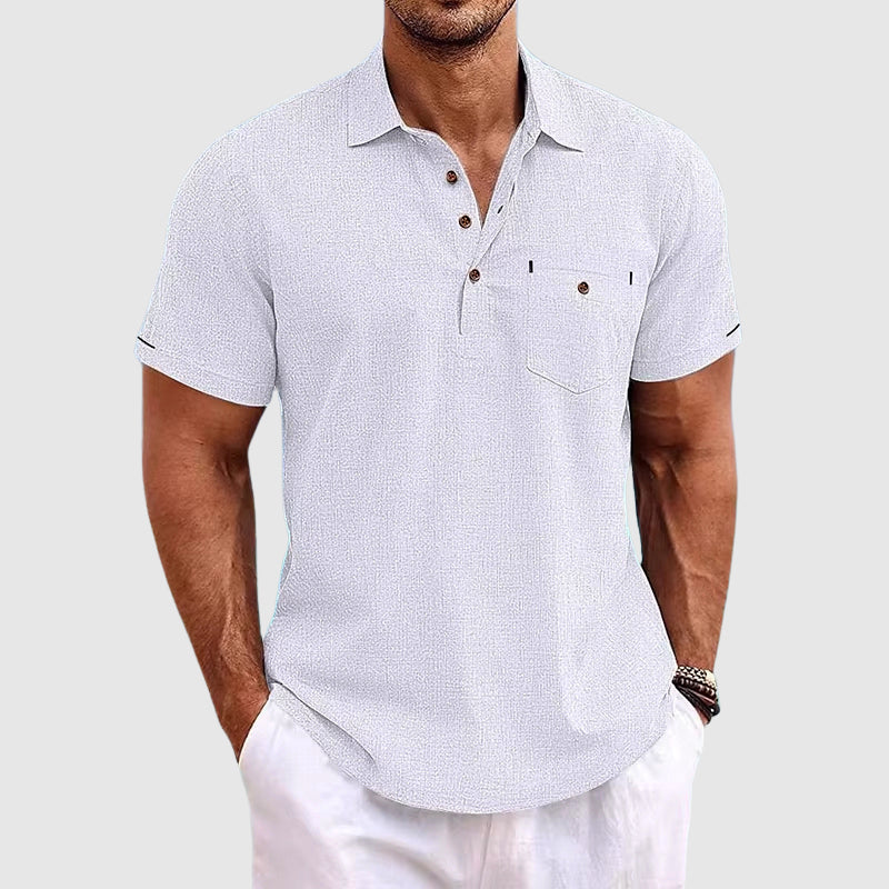 Jude | Linen Polo Shirt