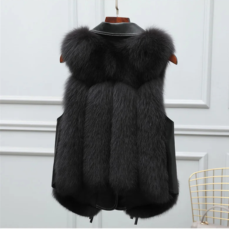Rosella Stylish faux fur vest for women