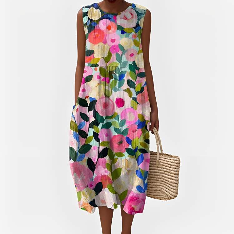 Mira Floral Artistic Summer Dress