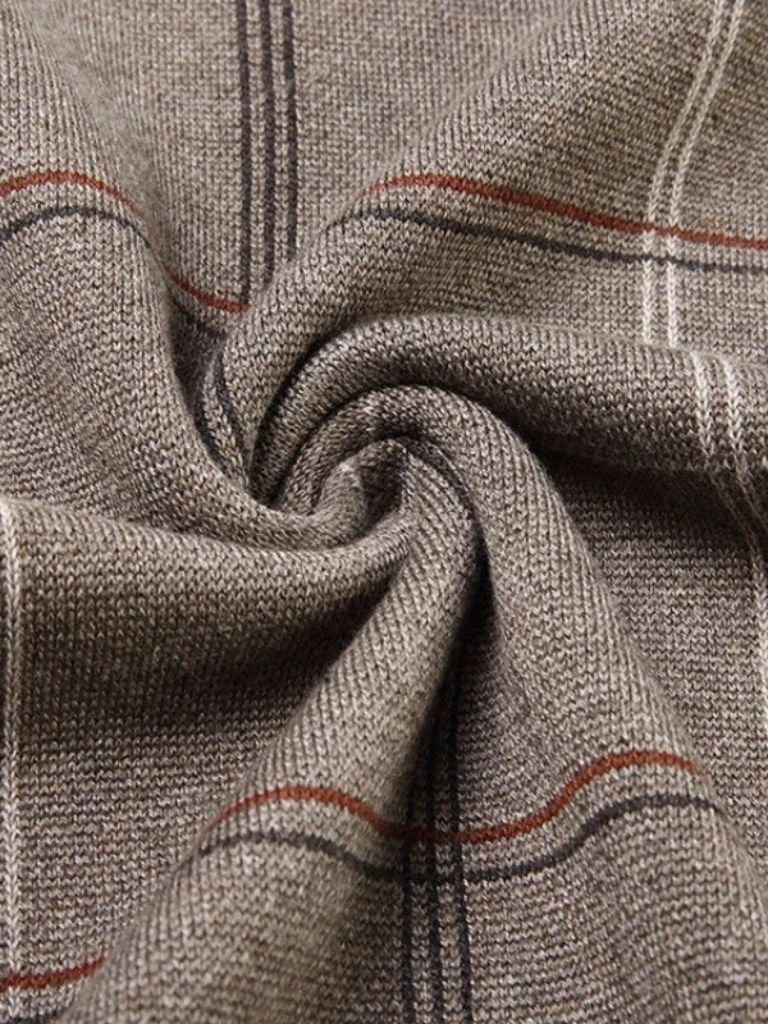 Academic Checkered Kinit Vest for Men