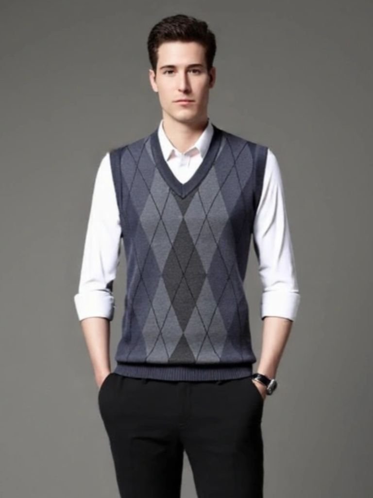 Academic Essential Knit Vest for Men