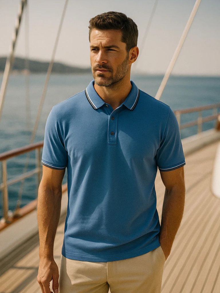 Azure Classic Polo for Men
