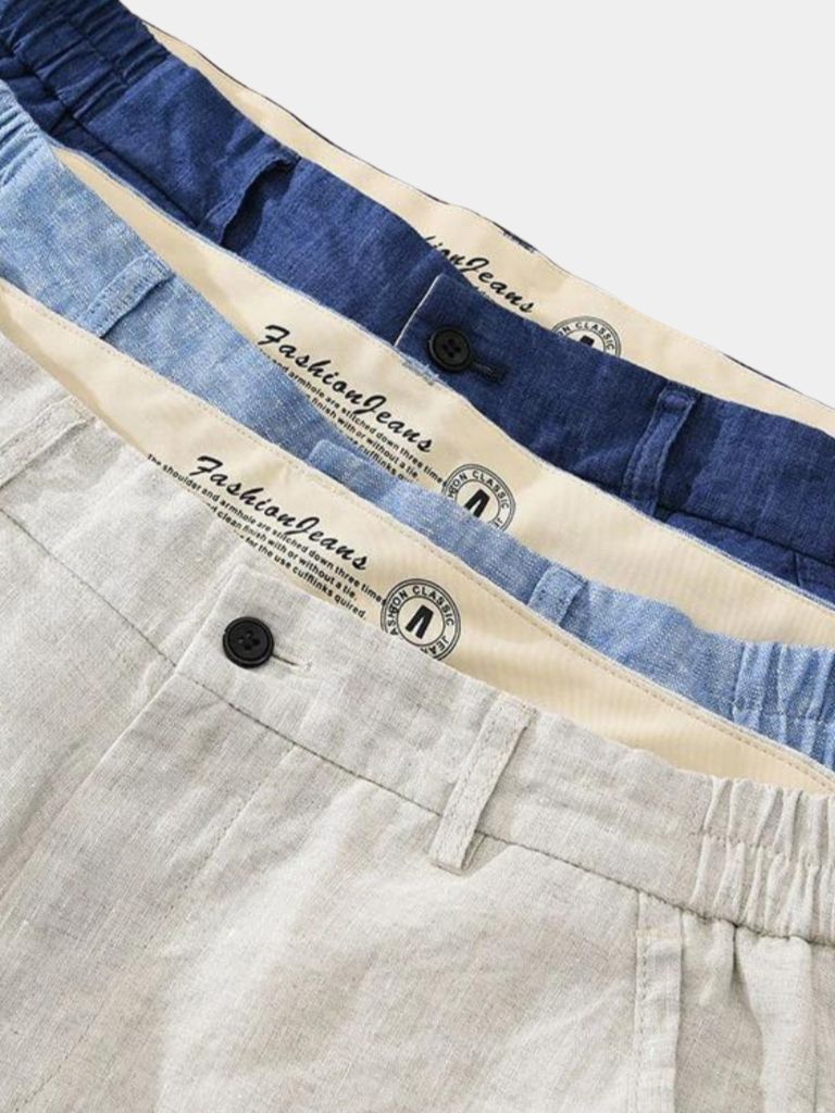 Bleu Horizon Linen Shorts for Men