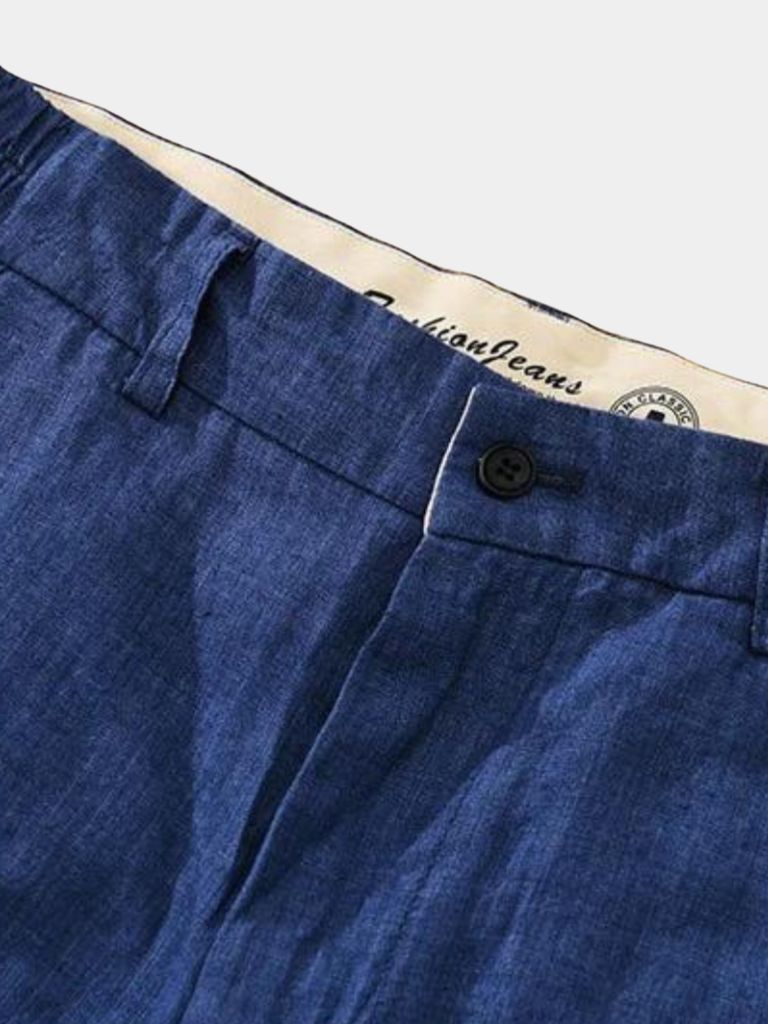 Bleu Horizon Linen Shorts for Men