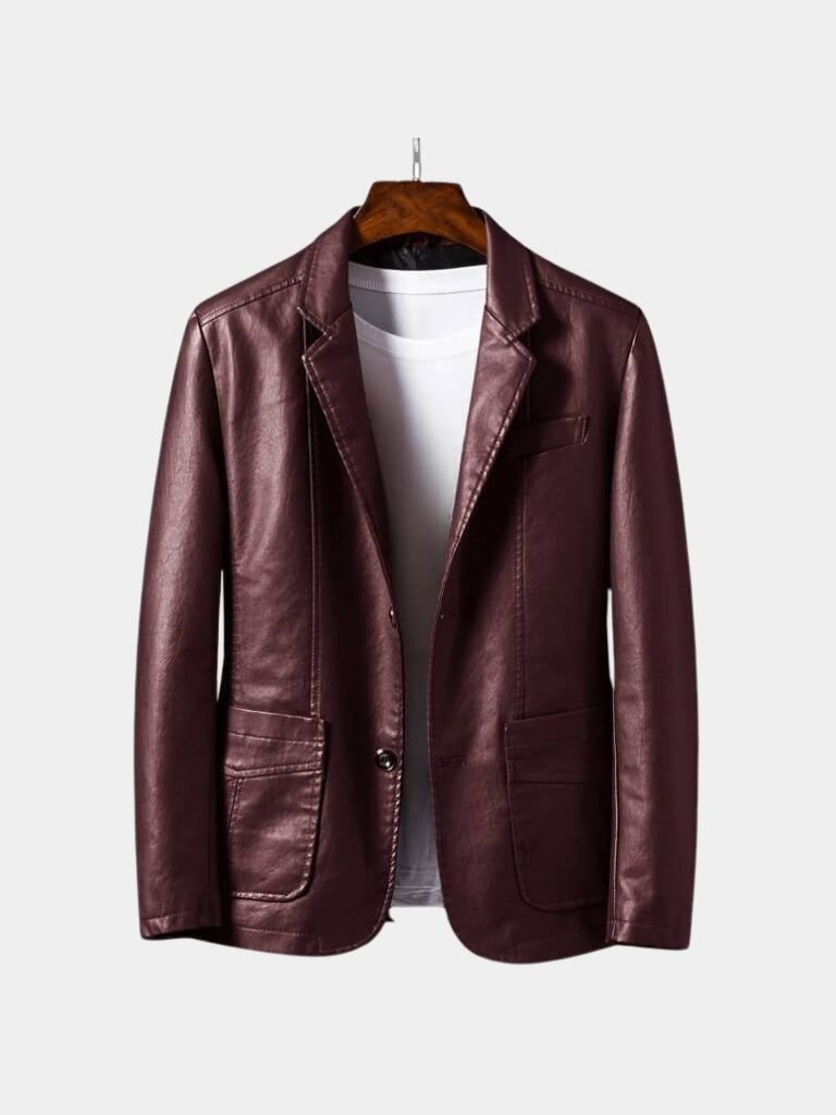 Bold Caramel Leather Jacket for Men