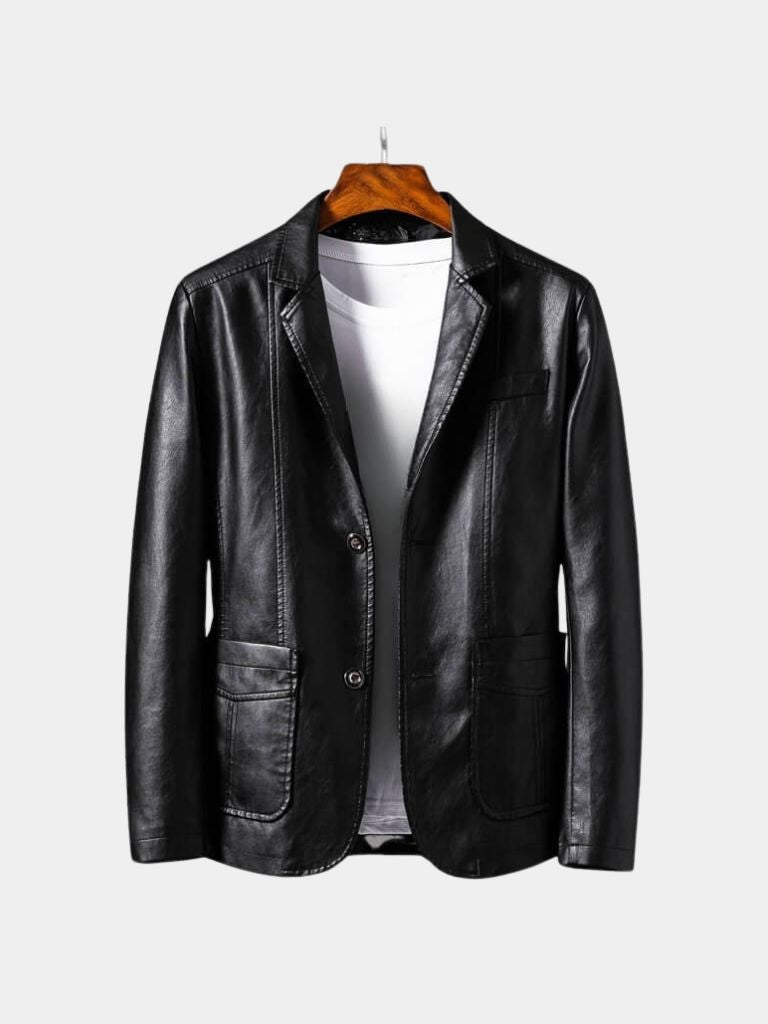 Bold Caramel Leather Jacket for Men