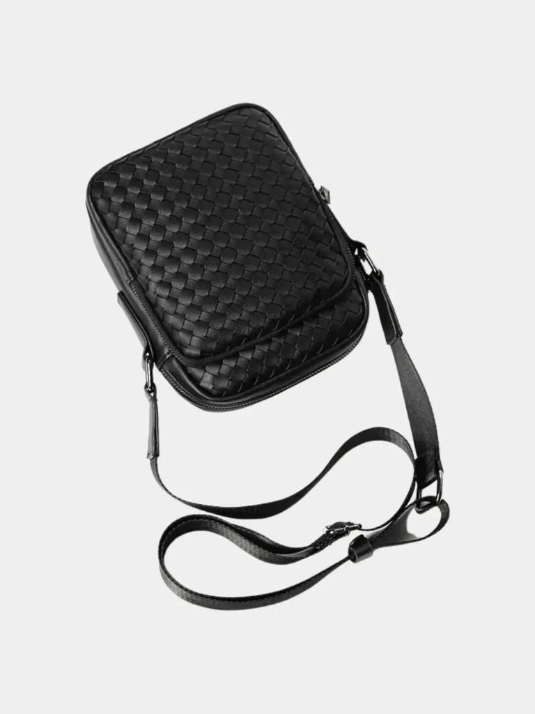 Braided Heritage Shoulder Bag for Men