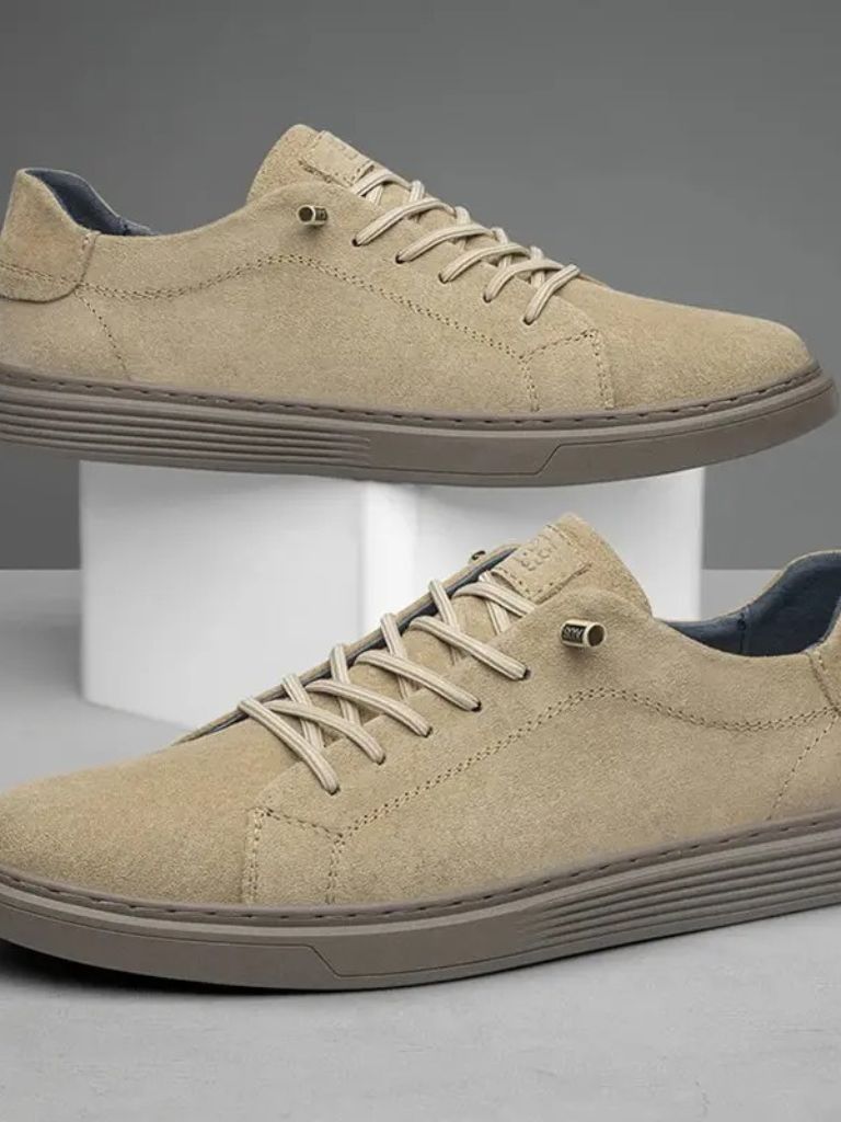 Brown Suede Leather Shoes for Men
