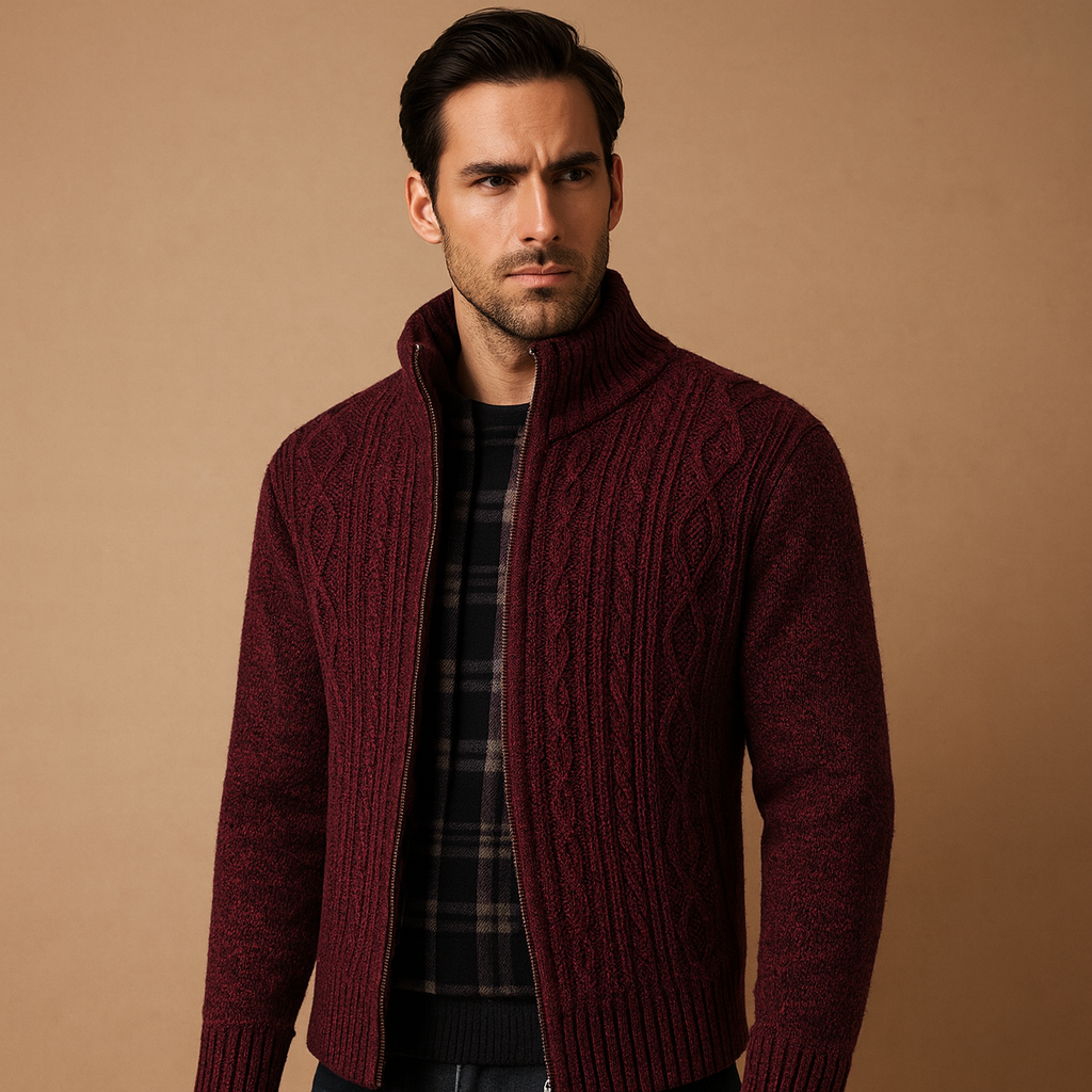 Cable knit sweater for men | Adrian