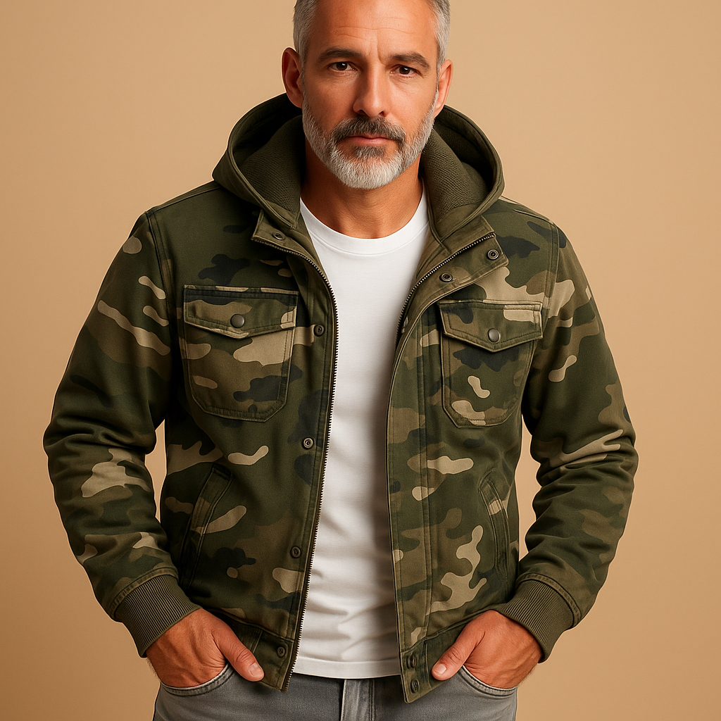 Camouflage waterproof jacket for men | Mason