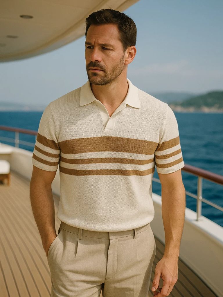 Caramel Lineage Polo for Men