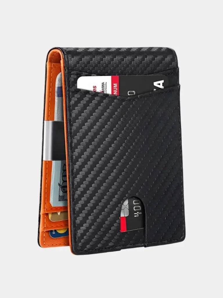 Carbon Fiber Anti RFID Minimalist Wallet for Men