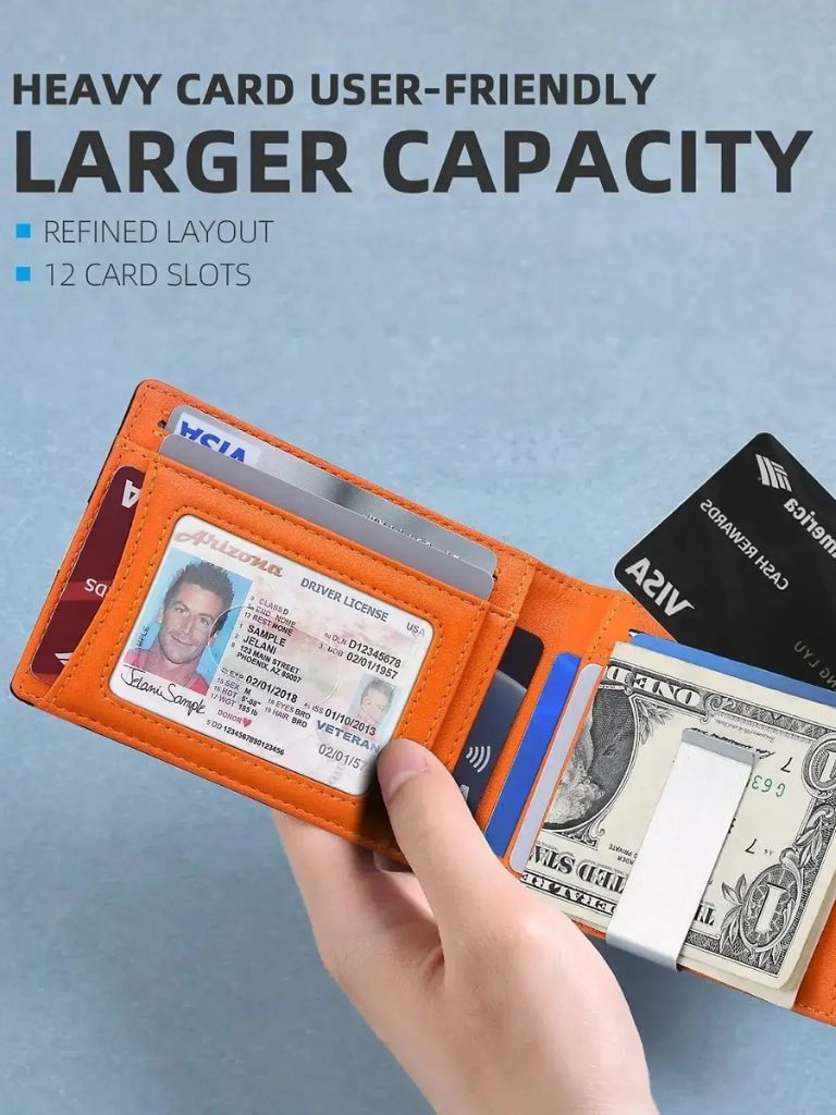 Carbon Fiber Anti RFID Minimalist Wallet for Men