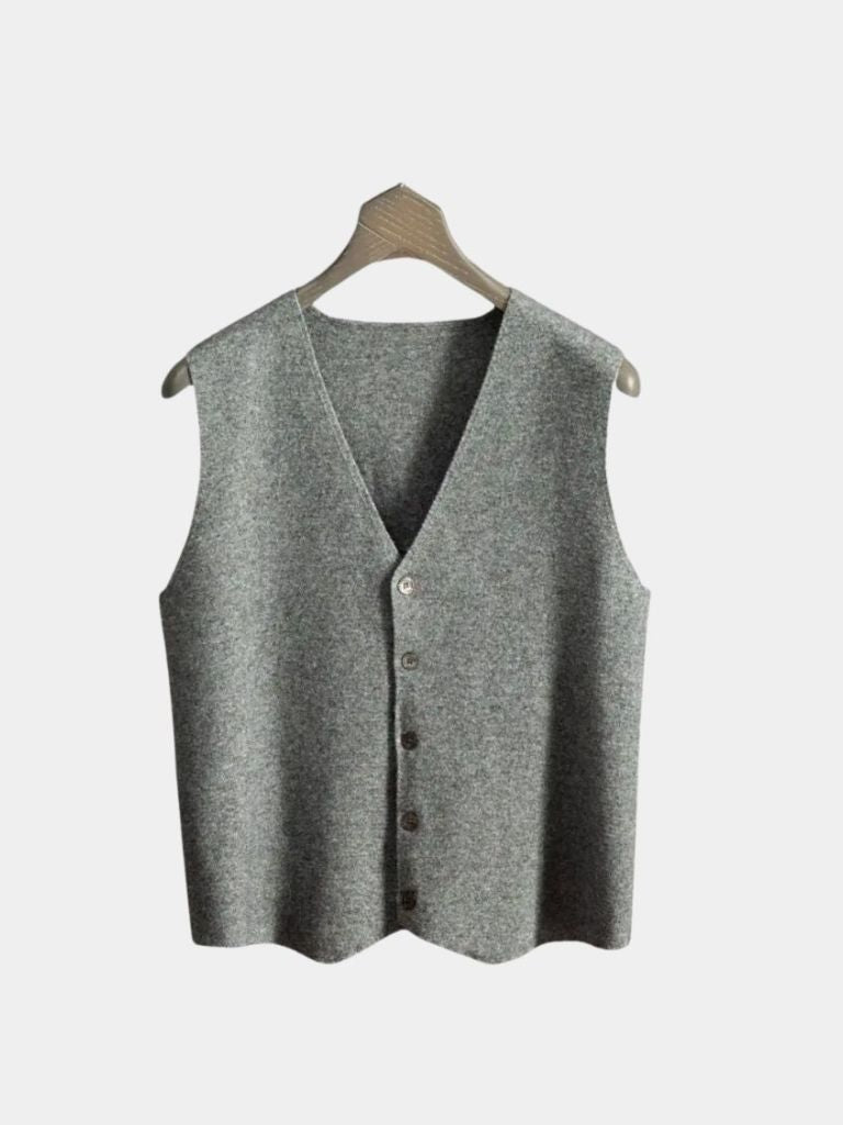 Cashmere Cardigan Vest for Men