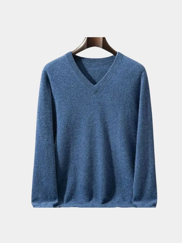 Cashmere V Neck Knitwear Sweater for Men