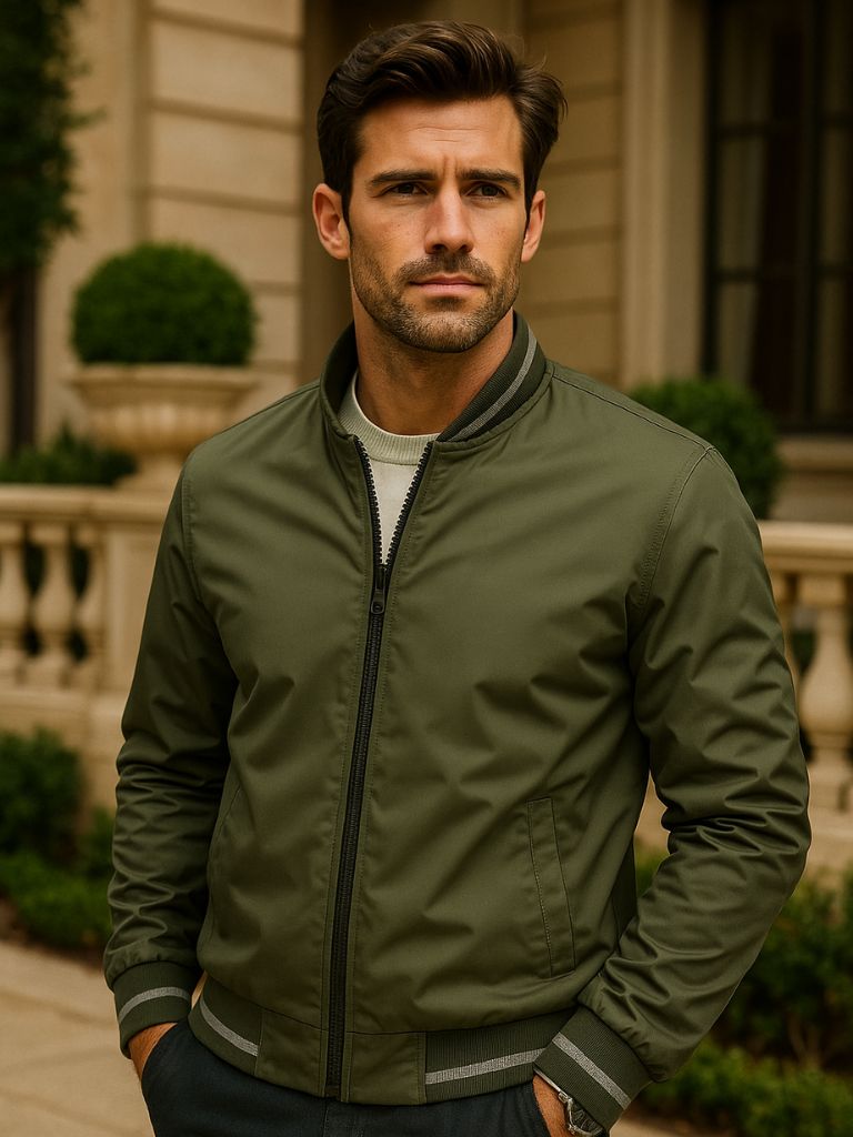 Casual Baseball Bomber Jacket for Men