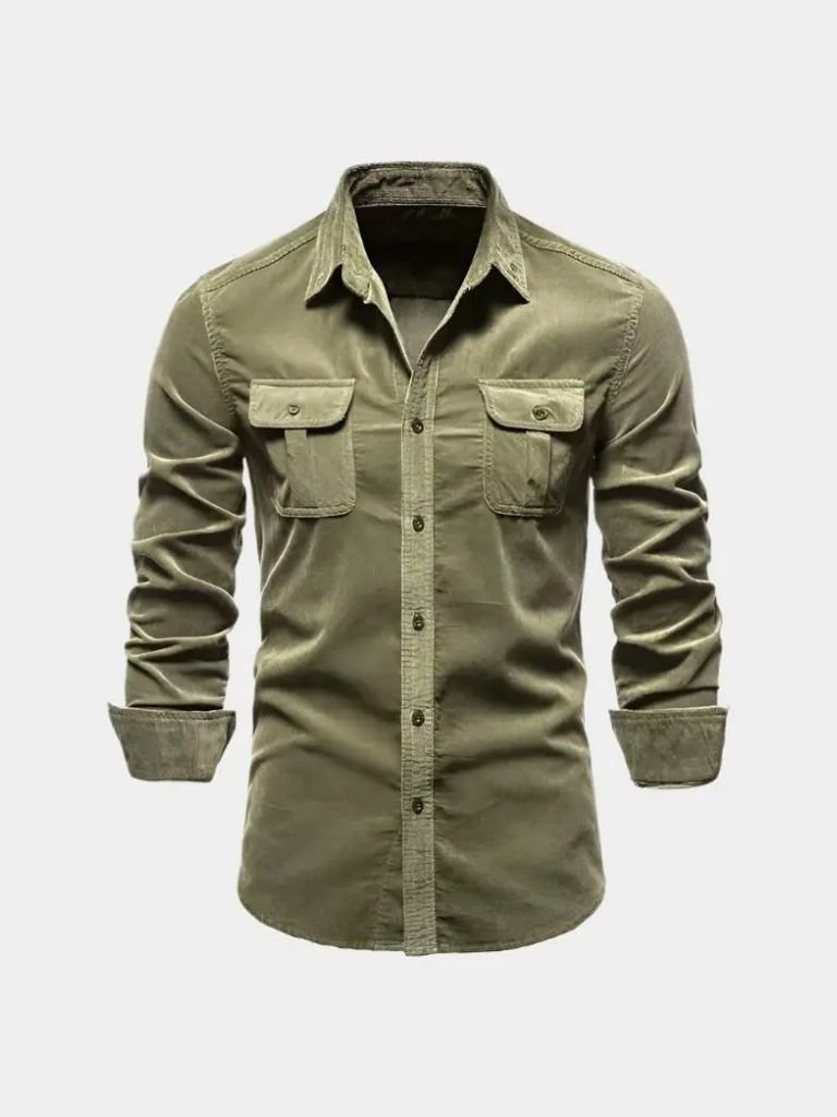 Casual Business Corduroy Shirt for Men
