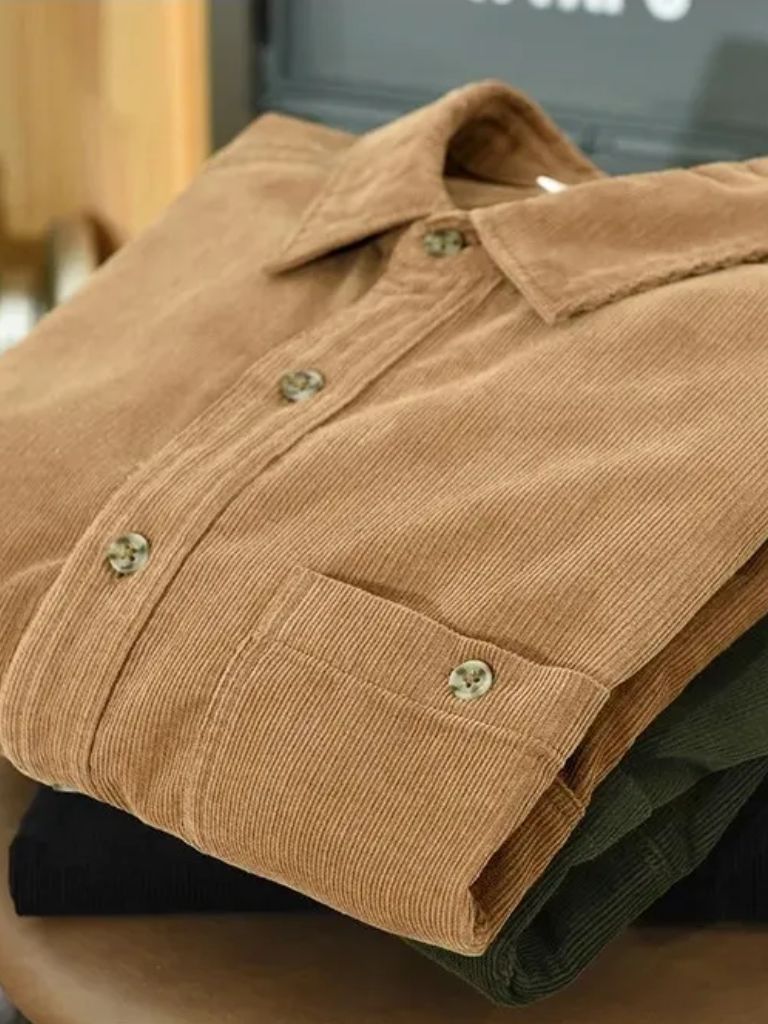 Casual Corduroy Shirt for Men