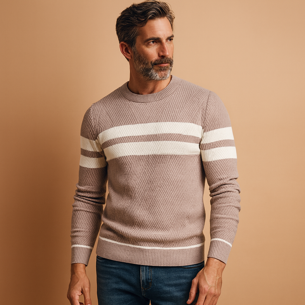 Casual crew neck sweater for men | Daniel