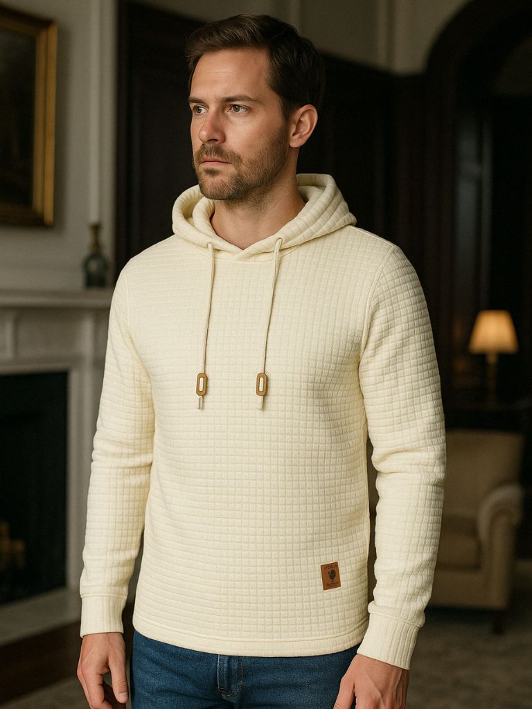 Casual Knit Hoodie for Men