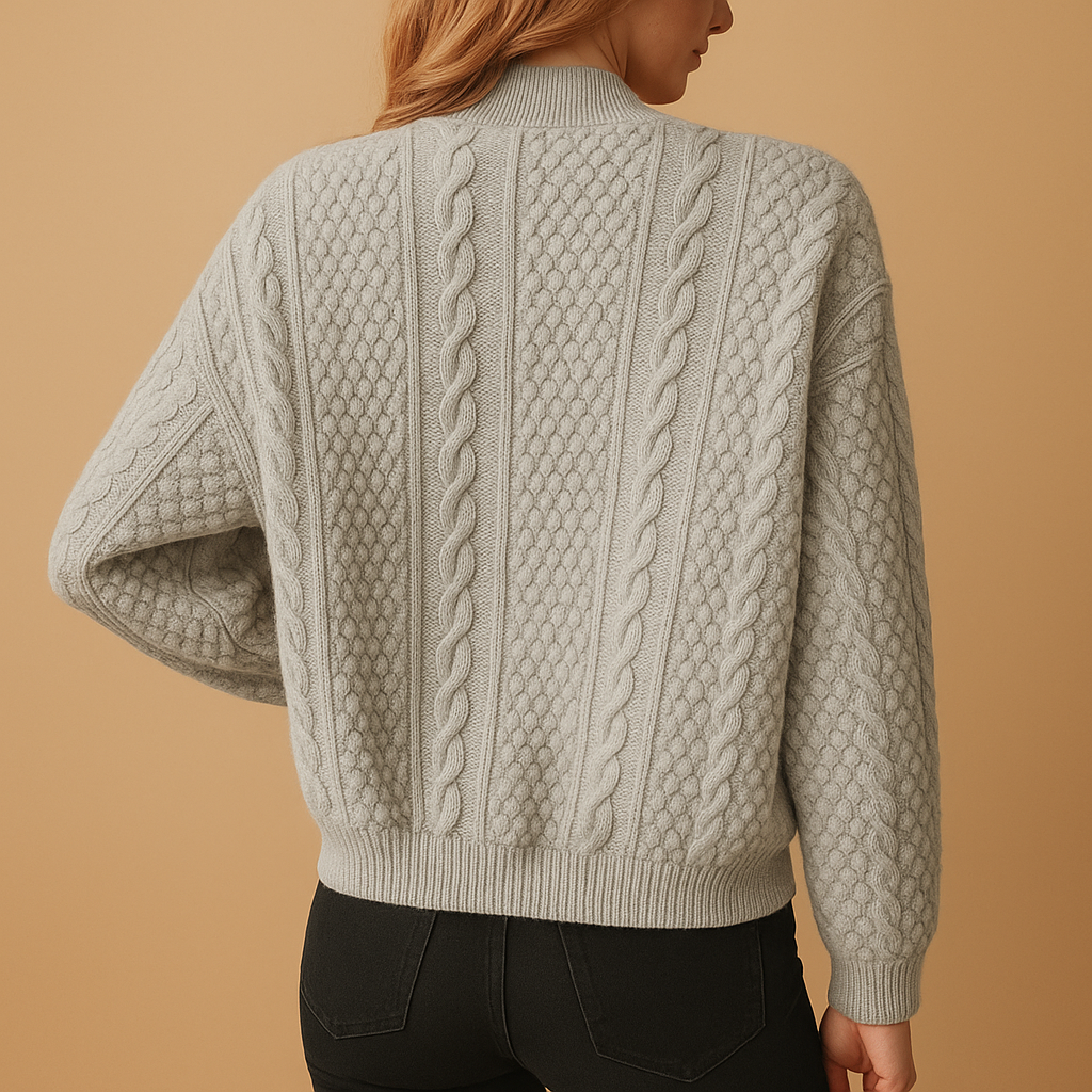 Casual open-front cardigan with flattering fit for women | Hazel