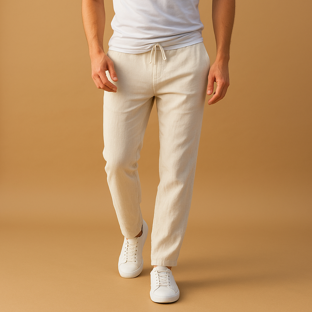 Casual pants with elastic waistband for men | Felix