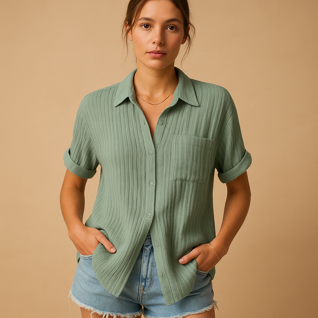 Casual short sleeve polo shirt for women | Charlotte