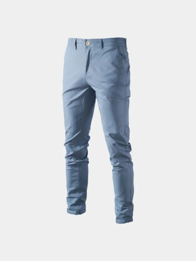 Casual Slim Fit Trousers Nude for Men