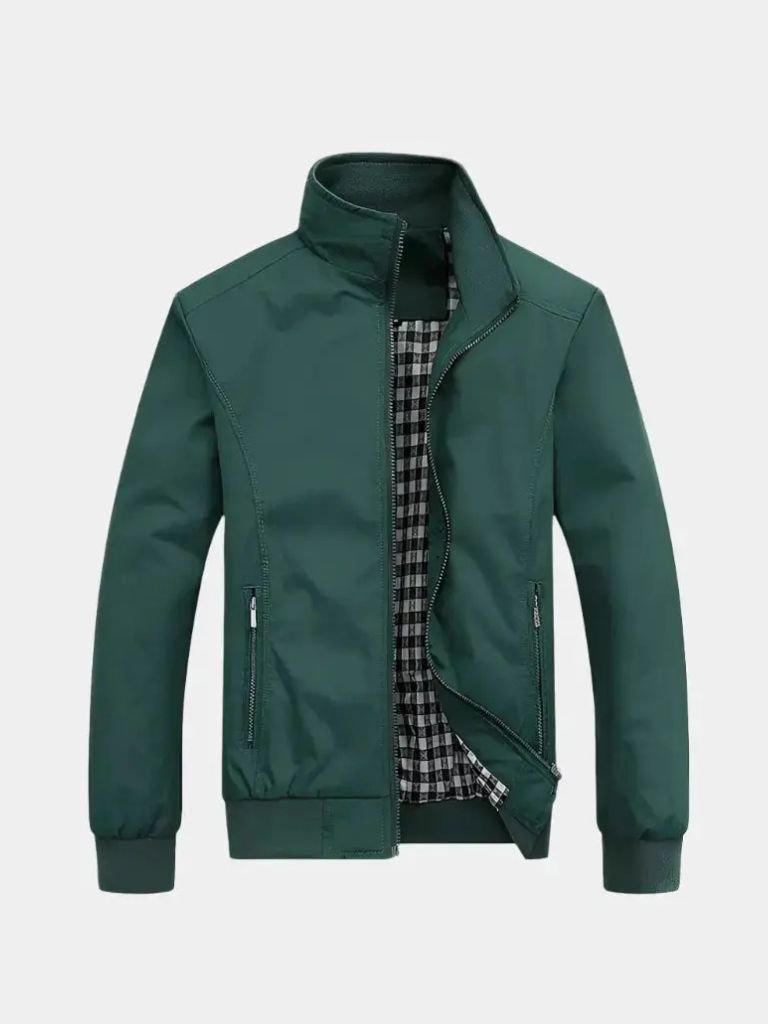 Casual Solid Bomber Jacket for Men