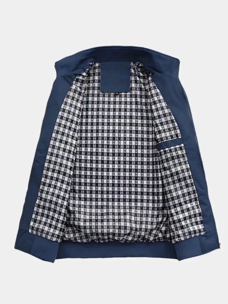 Casual Solid Bomber Jacket for Men