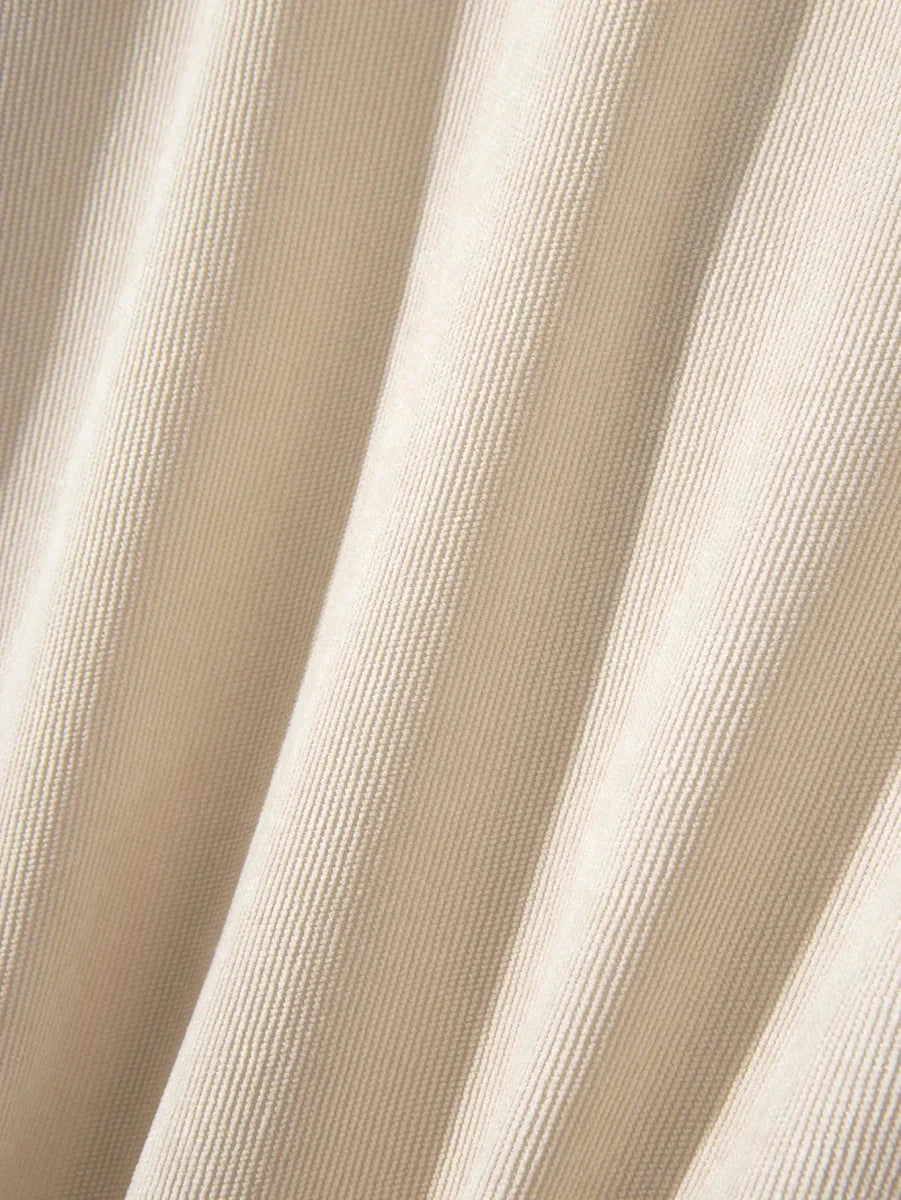 Casual Solid Corduroy Shirt for Men