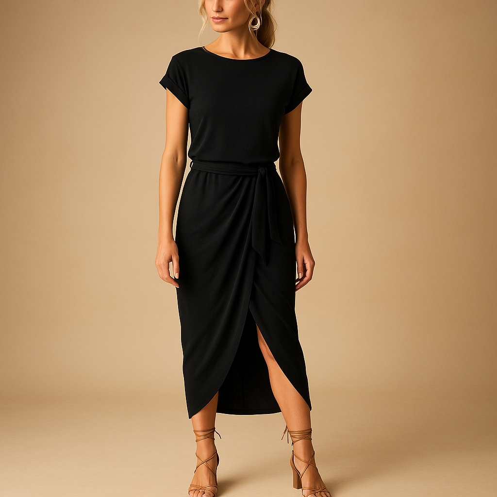 Casual summer dress with short sleeves for women | Marissa