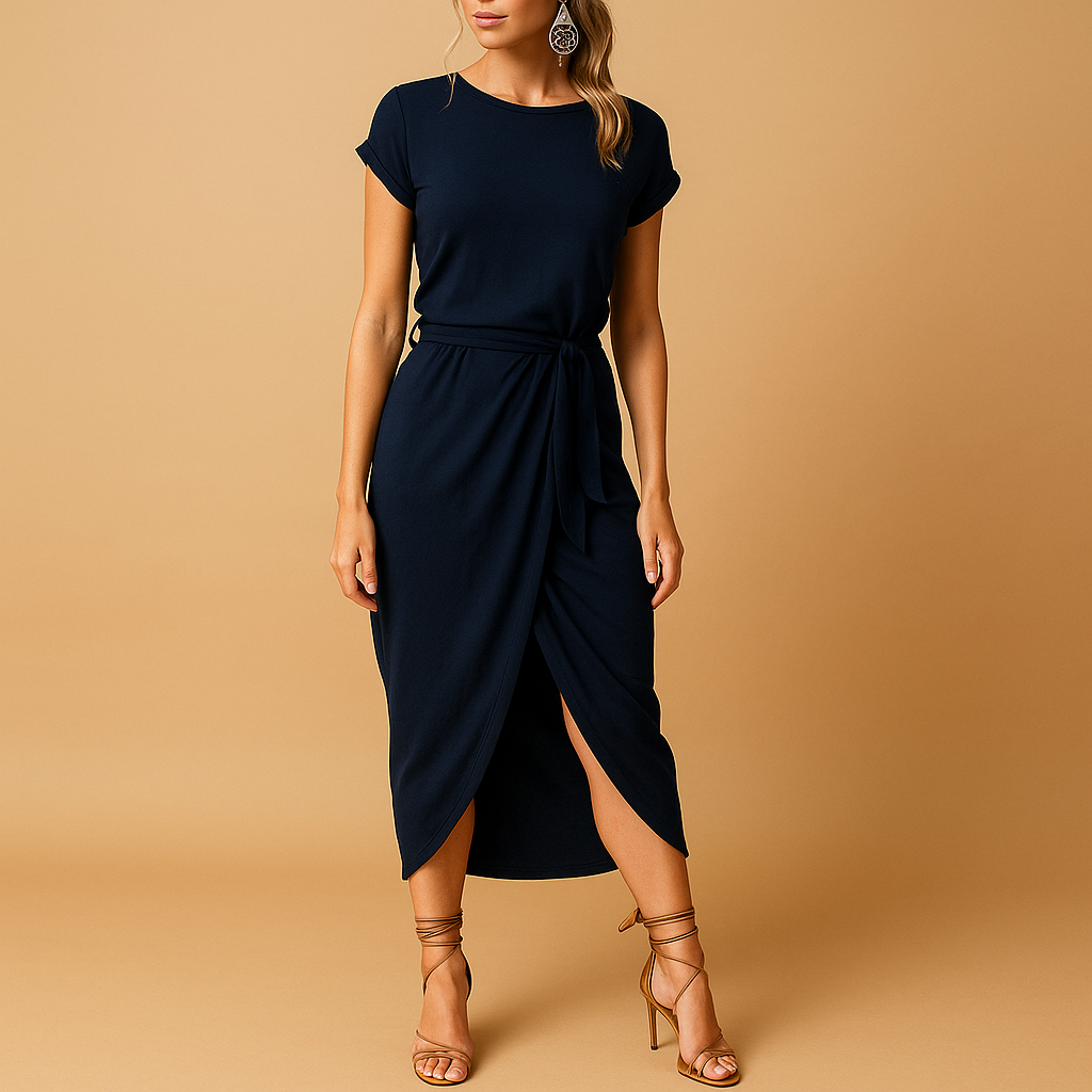Casual summer dress with short sleeves for women | Marissa