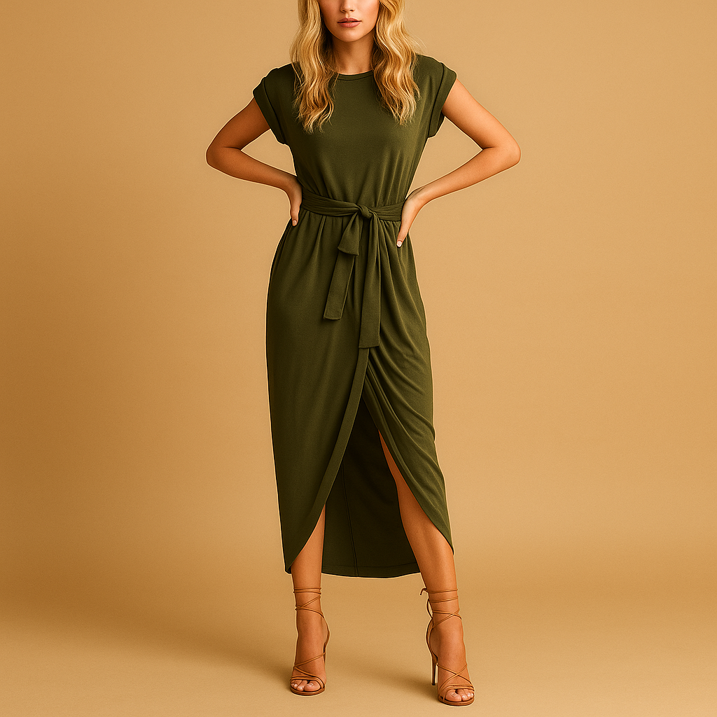 Casual summer dress with short sleeves for women | Marissa