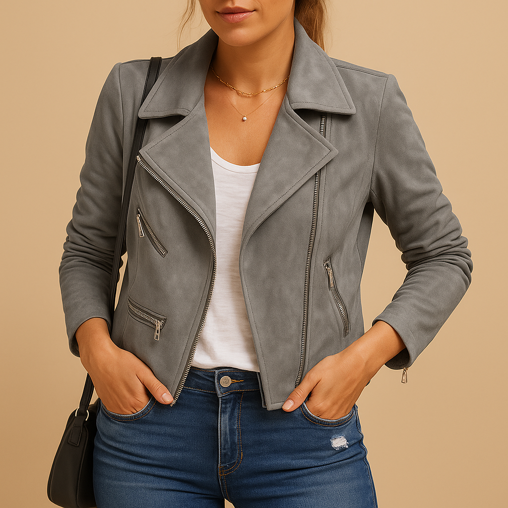 Chic short summer jacket in breathable fabric for women | Melanie