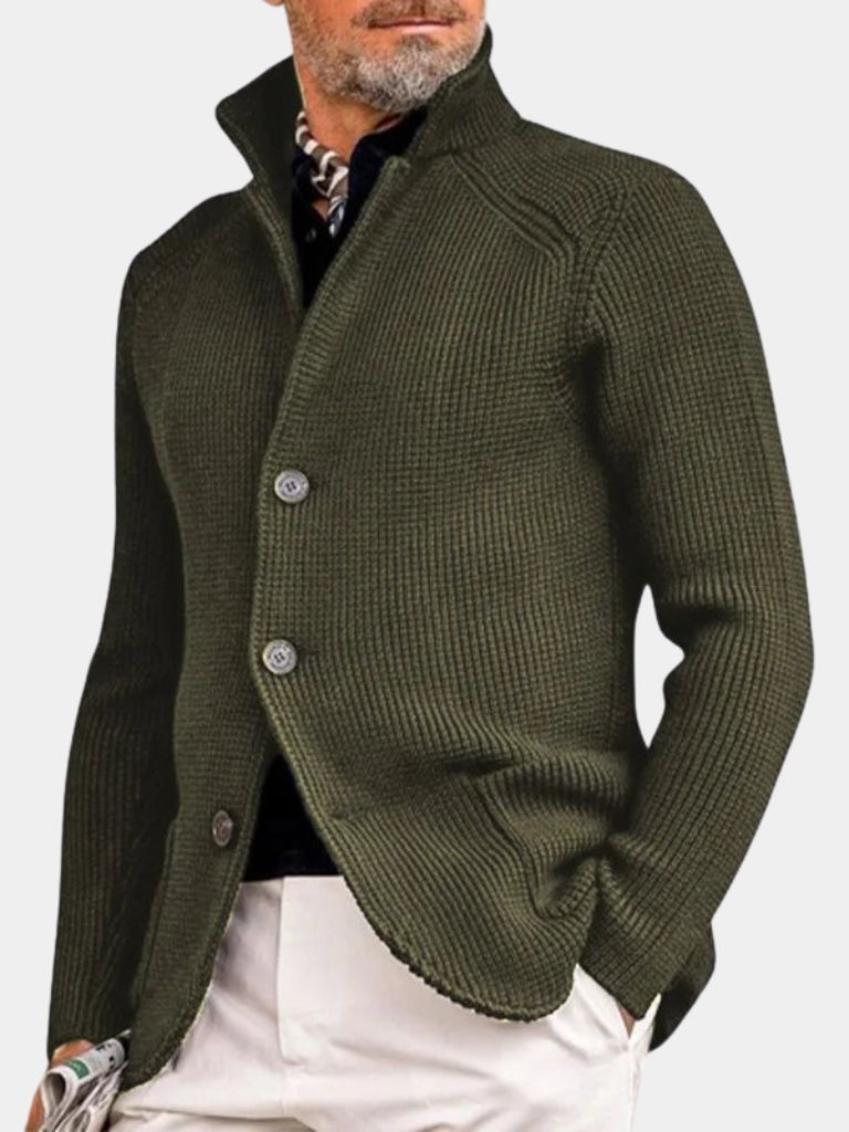 Classic Heritage Botton Knit Jacket for Men
