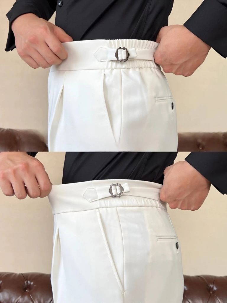 Classic Italia Sidetab Elastic Trousers for Men