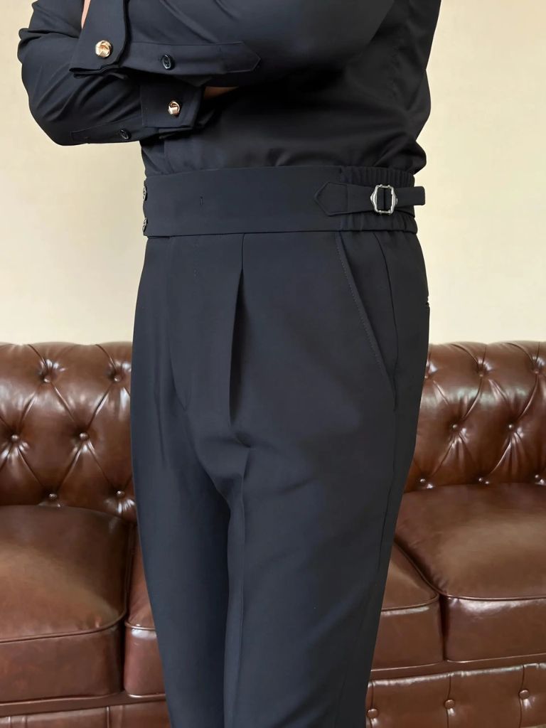 Classic Italia Sidetab Elastic Trousers for Men