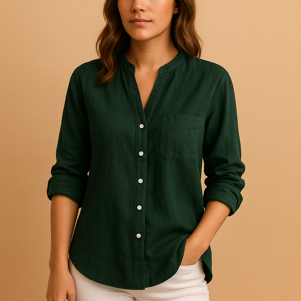 Classic long sleeve shirt with tailored fit for women | Eleanor