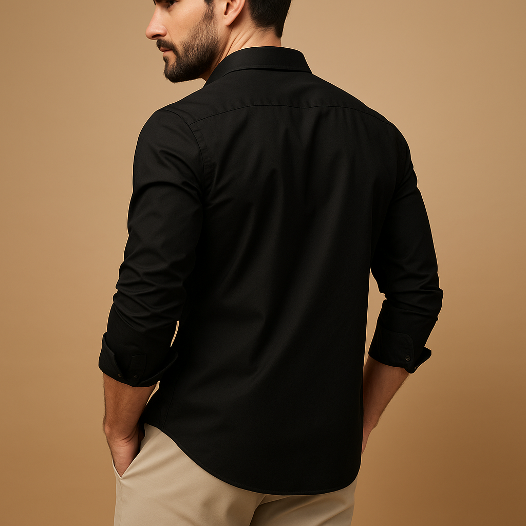 Classic shirt with lapel collar for men | Sebas